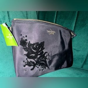Kate Spade crossbody purse New with tag black with bead work